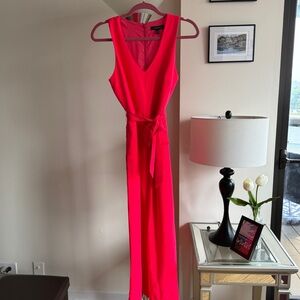 Banana Republic Hot Pink Jumpsuit with Waist Tie